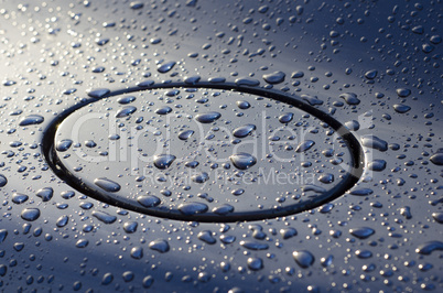 Water drops on car body