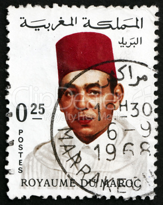 Postage stamp Morocco 1968 Hassan II, King of Morocco