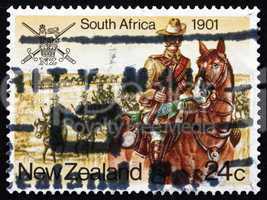 Postage stamp New Zealand 1984 South Africa War