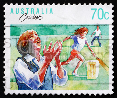 Postage stamp Australia 1981 Cricket, Australian Sport