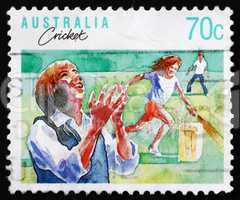 Postage stamp Australia 1981 Cricket, Australian Sport