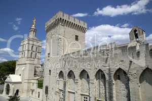 Papstpalast in Avignon, Frankreich