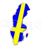 3d map of Sweden
