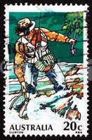 Postage stamp Australia 1979 Trout Fishing, Sport Fishing