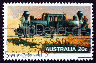 Postage stamp Australia 1979 Double Fairlie, Steam Locomotive