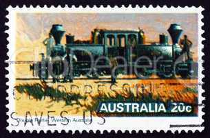 Postage stamp Australia 1979 Double Fairlie, Steam Locomotive