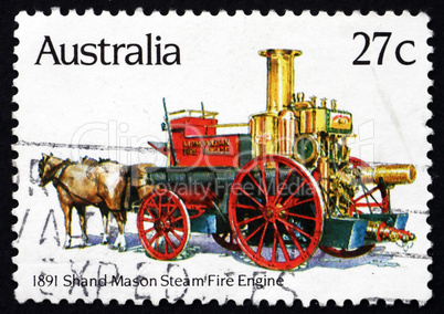 Postage stamp Australia 1983 Shand Mason Steam