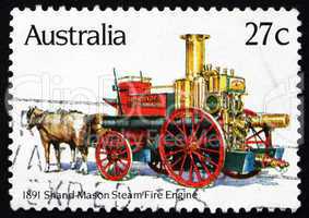 Postage stamp Australia 1983 Shand Mason Steam