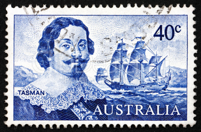 Postage stamp Australia 1966 Abel Tasman and Ship
