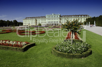 Gardens and Flowers inside Schonbrunn Castle