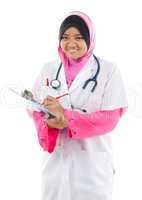Muslim Asian medical student