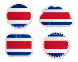 Fahne Costa Rica Sticker