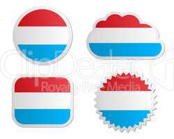 Fahne Luxemburg Sticker
