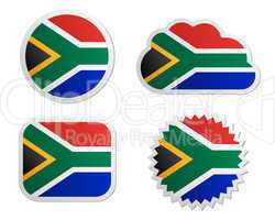 Fahne Südafrika Sticker