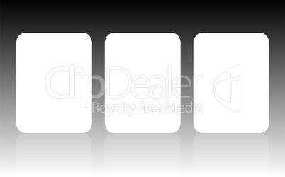 blank card set, to replace message or image on cover