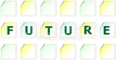 future word on stickers set