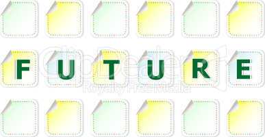future word on stickers set