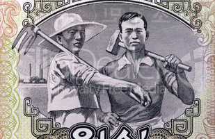North Korean Worker & Farmer