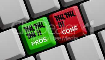Pros & Cons online