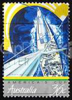 Postage stamp Australia 1987 America?s Cup