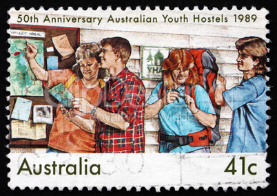 Postage stamp Australia 1989 Australian Youth Hostels