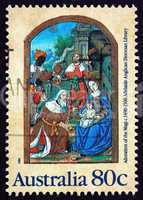 Postage stamp Australia 1989 Adoration of the Magi
