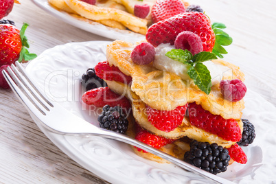 Pancake. Crepes With Berries Pancake. Crepes With Berries