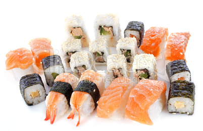 assortment sushi