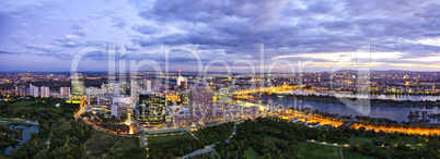Panorama - Skyline of Donau City Vienna