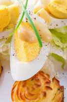 fresh mustard eggs