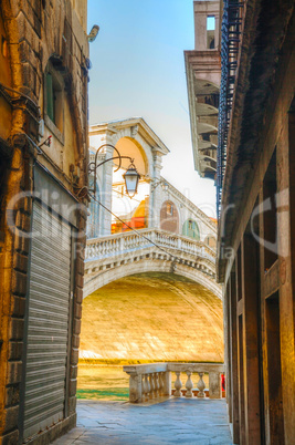 Rialto Bridge (Ponte Di Rialto) in Venice, Italy