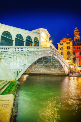 Rialto Bridge (Ponte Di Rialto) in Venice, Italy