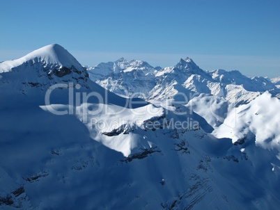 Mt Blanc, view from Glacier de Diablerets