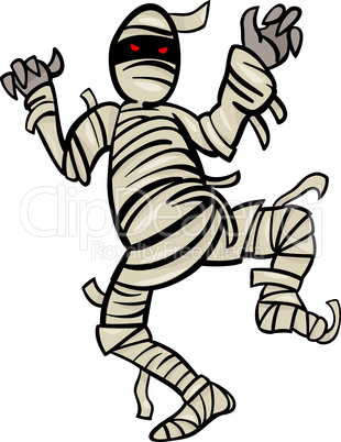 mummy monster cartoon illustration