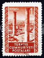 Postage stamp Turkey 1952 Ruins, Bergama