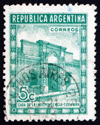 Postage stamp Argentina 1943 Independence House, Tucuman
