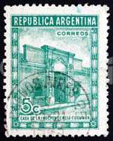 Postage stamp Argentina 1943 Independence House, Tucuman