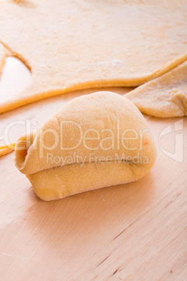 Hearts from yeast dough
