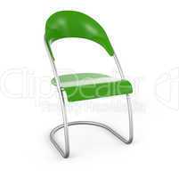 3D Stuhl vor weissem Hintergrund - Grün
