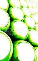 Magic Matrix Balls Background - Green 15