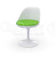 Retro Design Stuhl - Grün Weiß