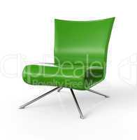 Moderner Sessel isoliert - Grün