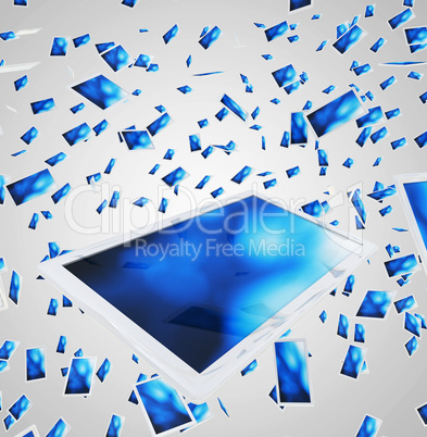 Tablet-PC Schwarm - Weiß Blau