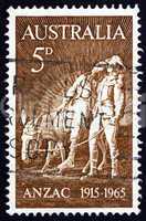 Postage stamp Australia 1963 Simpson and his Donkey