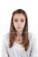 Portrait of a young teenage girl - photo for the ID