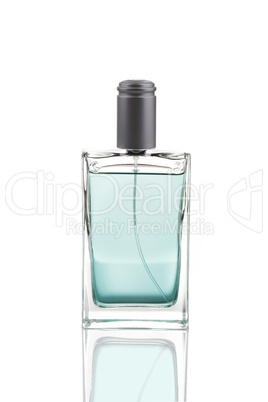 Elegant male perfume, isolated on white
