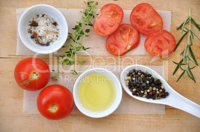 Aufgeschnittene Tomaten