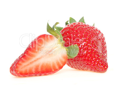 Erdbeere und half