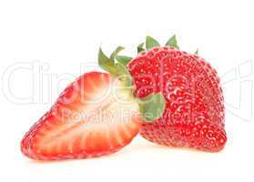 Erdbeere und half