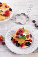 Pancake. Crepes With Berries